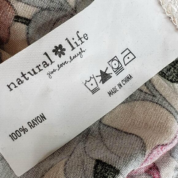 Natural Life Rebecca Tiered Floral Maxi Dress Women’s Size Large L Multicolor - Picture 10 of 11